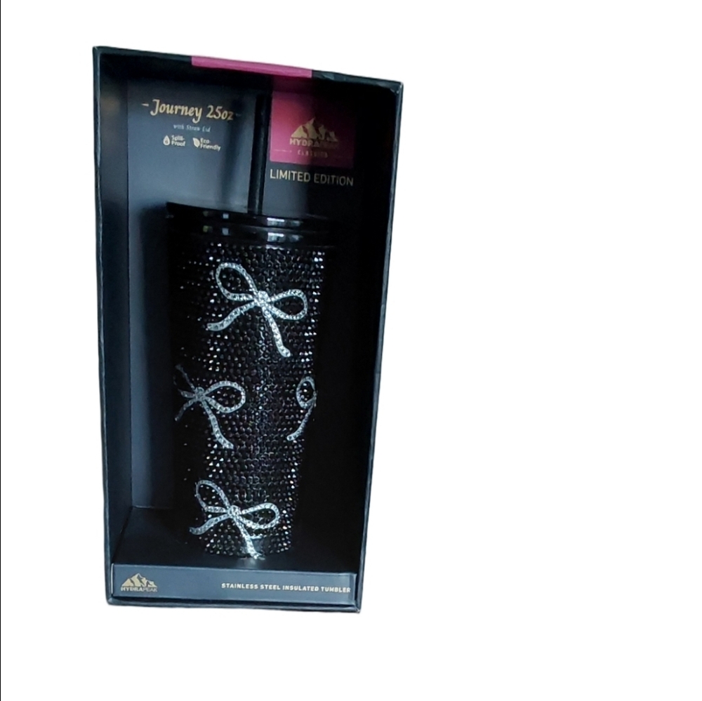 HydraPeak Black and Silver Tumbler